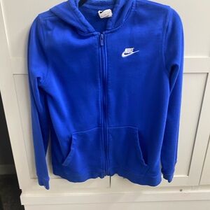 Nike Kids Royal Blue Zip-Up Hoodie